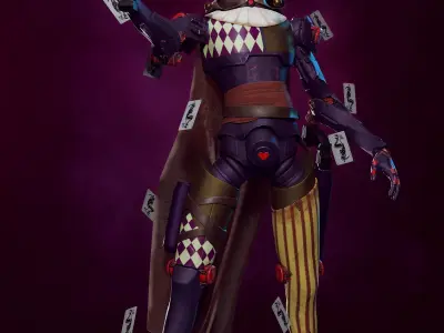 Jester Hereward Low-poly 3D model