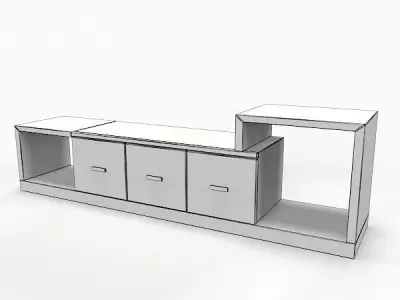 TV Stand Free 3D model