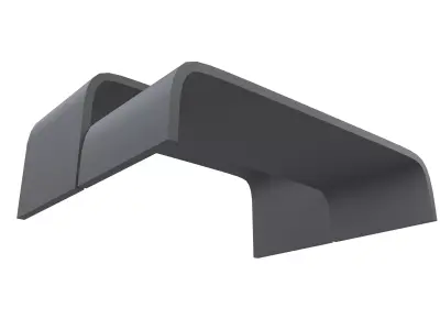 Integrated Model Display Rack v2 001 Low-poly 3D model