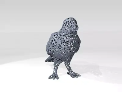 Crow Voronoi 3D model