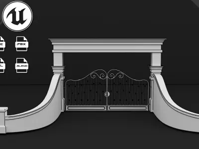 Classic Gate Free 3D model