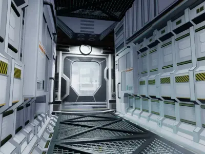 Sci-Fi Builder Kit Low-poly 3D model