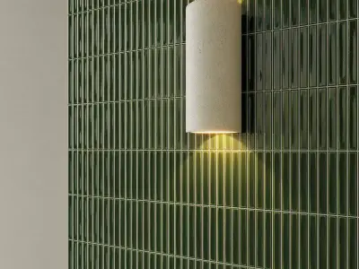Glossy Green Ceramic Tile Texture Texture