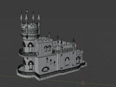Swallow Nest Low-poly 3D model