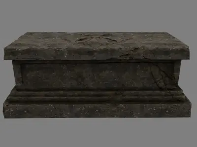 base statue 14 Low-poly 3D model