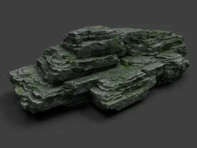 Rock 8-10 Low-poly 3D model