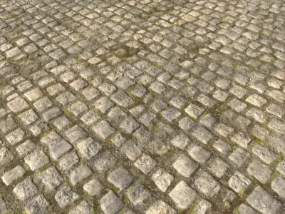 Cobblestone Road 11 PBR Texture