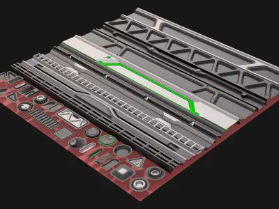 Sci fi Trimsheets 5 Packs Texture