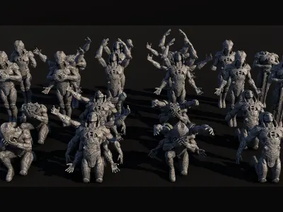 ANCIENT TEMPLE - Kitbash Set 3D model