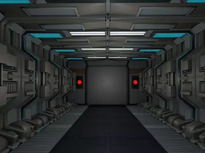 Sci Fi Interior corridor 3D model