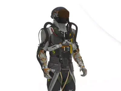 Recon Scout Mech  Agile Tactical Battle Robot 3D Model Low-poly 3D model