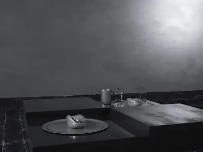 Table - Living Room Furniture 03 Low-poly 3D model