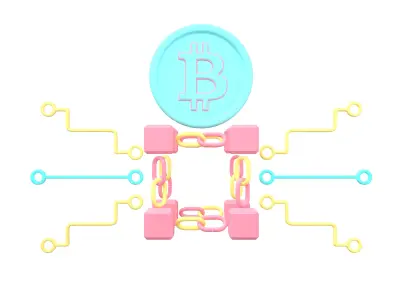 Crypto Network Icon v1 003 Low-poly 3D model