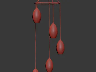 Ceiling Light Chandelier 3D model purchase