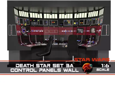 Set 3a - Control Panels Wall 1-6 scale Hottoys  3D print model