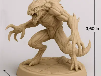 BURROW STALKER  Alien Tunnel Predator STL Pack 6 Dynamic Poses  3D print model