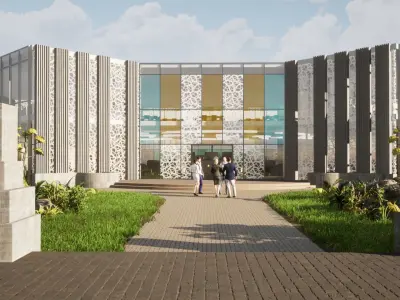 Revit Primary School and Kindergarten 3D model