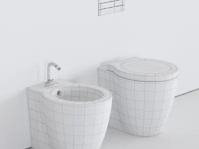 Ceramica Cielo Easy Evo WC Low-poly 3D model