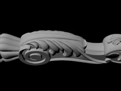 stair entry post 3D model