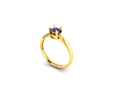 Women Ring  Render 3dm STL OBJ FBX Details 3D print model 420