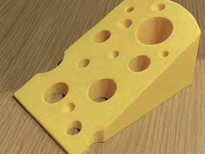 CHEESE DOORSTOP 3D print model