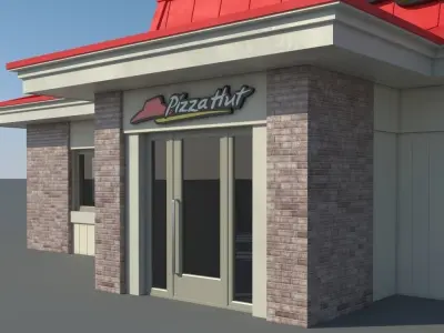 Pizza Hut Restaurant 3D model