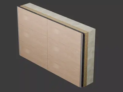 M ANCHOR Ventilated Facade System  Modular BIM Assembly 3D model