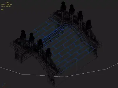 Beijing Architecture - Stone Bridge 31 3D model