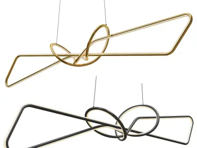 Nordic Bended Lamp 3D model