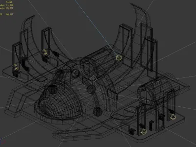Space-power plant 02 3D model