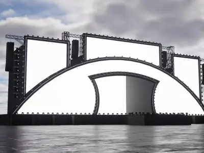 Festival - Concert Stage Model 3D model