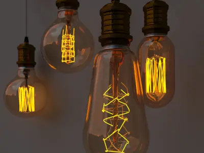 edison lamp 3D model