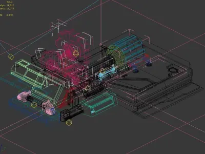 Space Station - Ground Gear 01 3D model