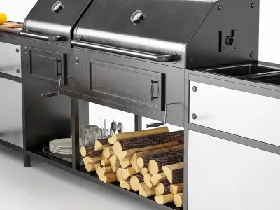 Barbecue 18 3D model