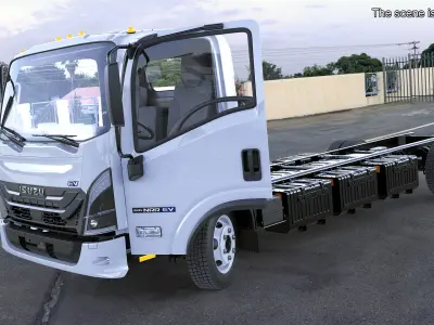  Isuzu Truck NRR EV 176 Inch 2025 No Body Rigged 