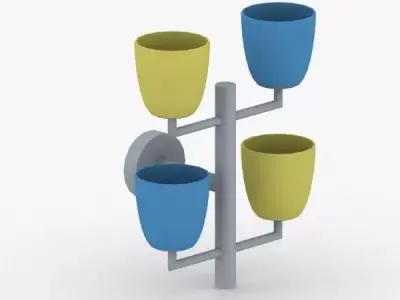 1465 - Bra Lamp Low-poly 3D model