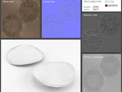 Bread Basket Round 3D model