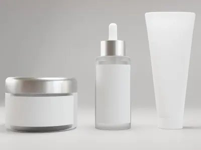 3D Cosmetics Mockup Model For product 3D model