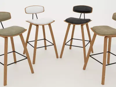 Denis Bar Chair 3D model