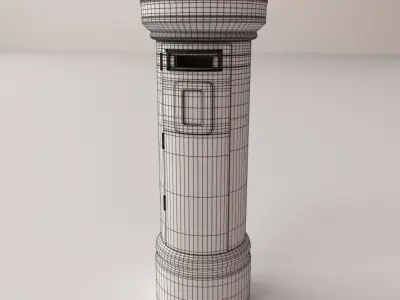 London Post Box 3D model