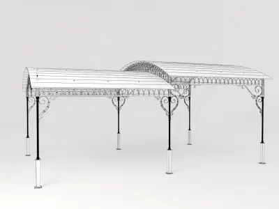 Forged canopy 3D model