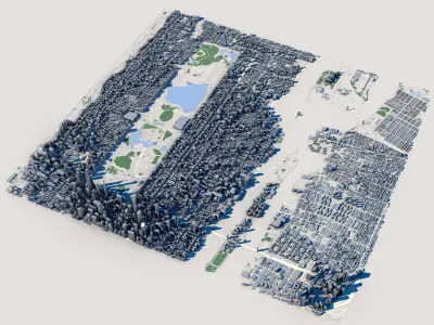 New York City in New York State 3D model