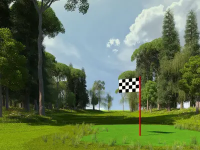 Golf Course 01 3D model