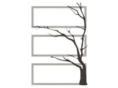 Shelf in modern style 3D model