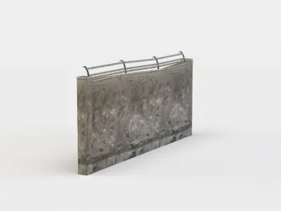 Masonry wall Low-poly 3D model