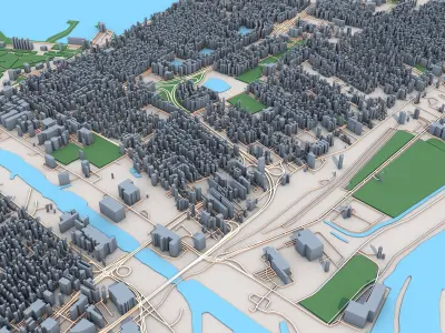 City Map 3D model purchase