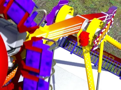 Amusement ride - 360 3D model