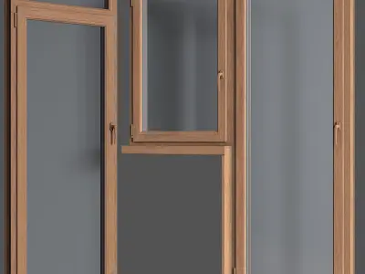 set plastic windows 3D model