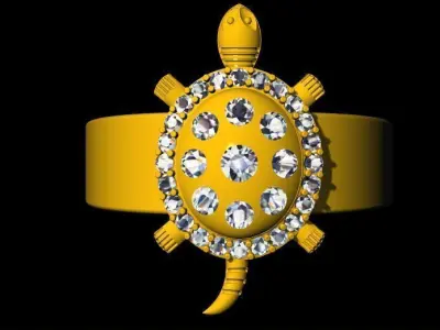 tortoise ring 3dm file 3D print model