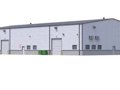 Industrial Building 5 Low-poly 3D model